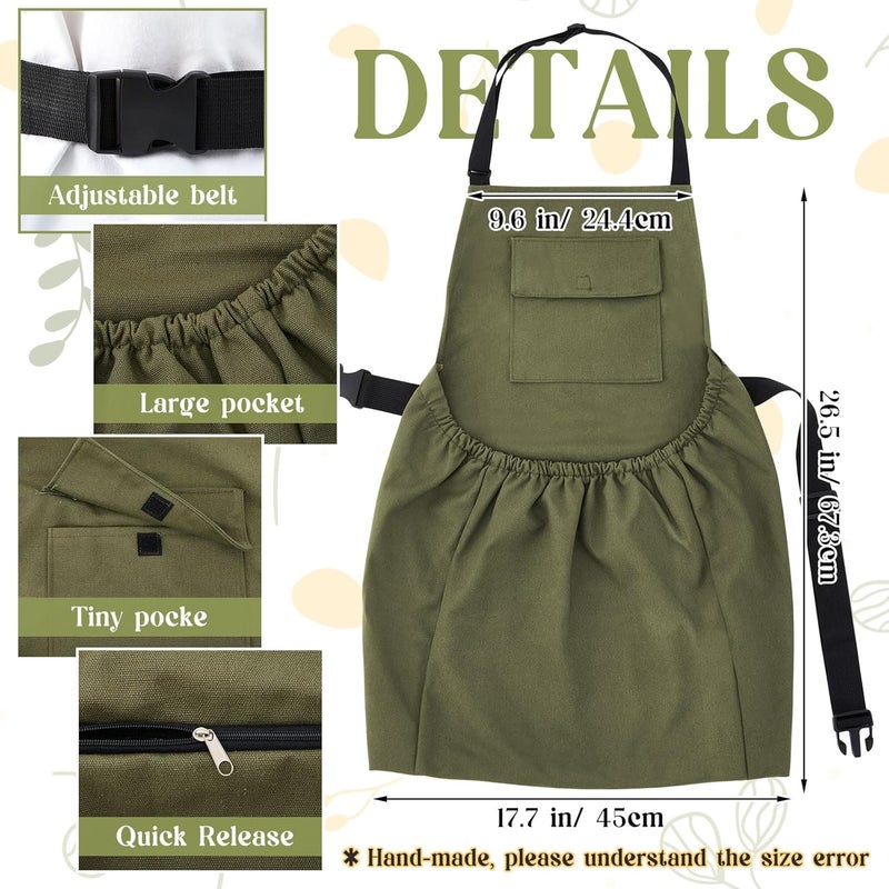 Maiteenly Gardening Apron Harvest Apron with Release Pockets, Christmas Gift for Men & Women, Gardeners, Gardening Lovers, Harvesting Weeding Laundry - Image 2